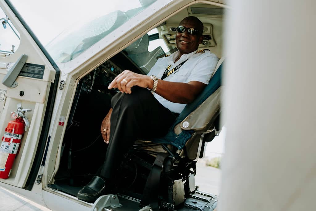 Airplane and pilot in USVI