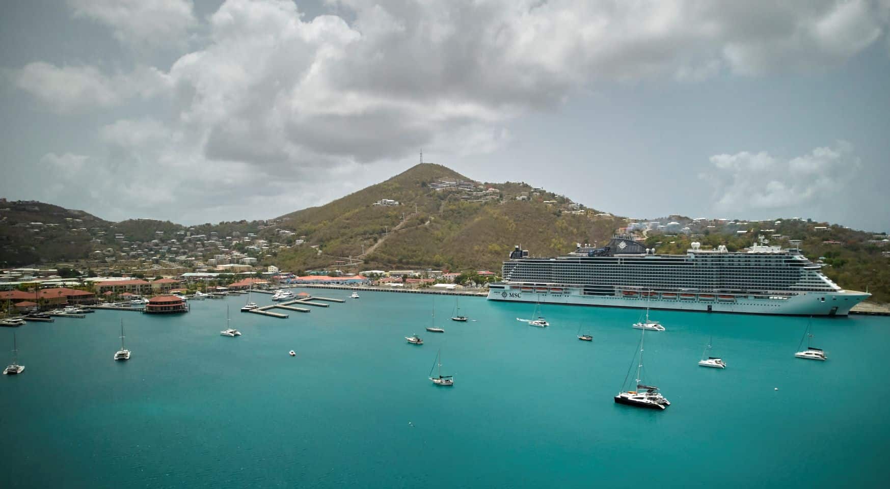 Cruise ship in St. Thomas, USVI