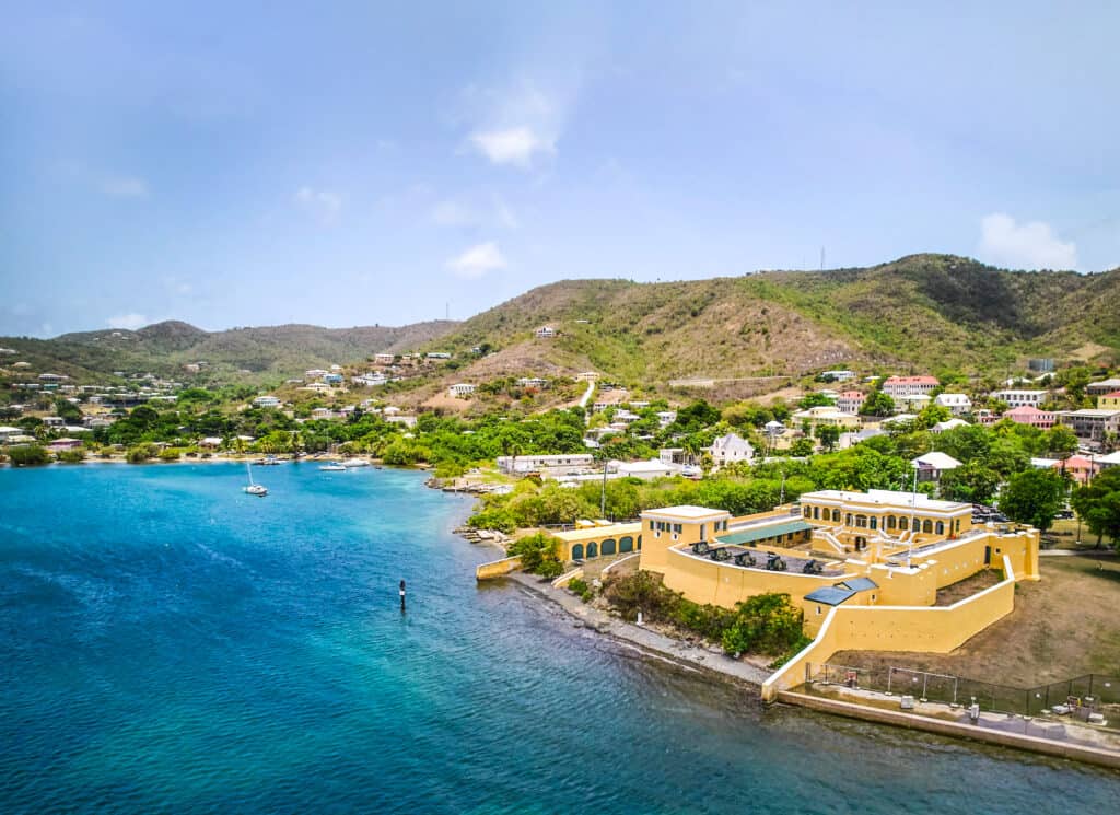 Fort Christiansvaern on St. Croix, U.S. Virgin Islands