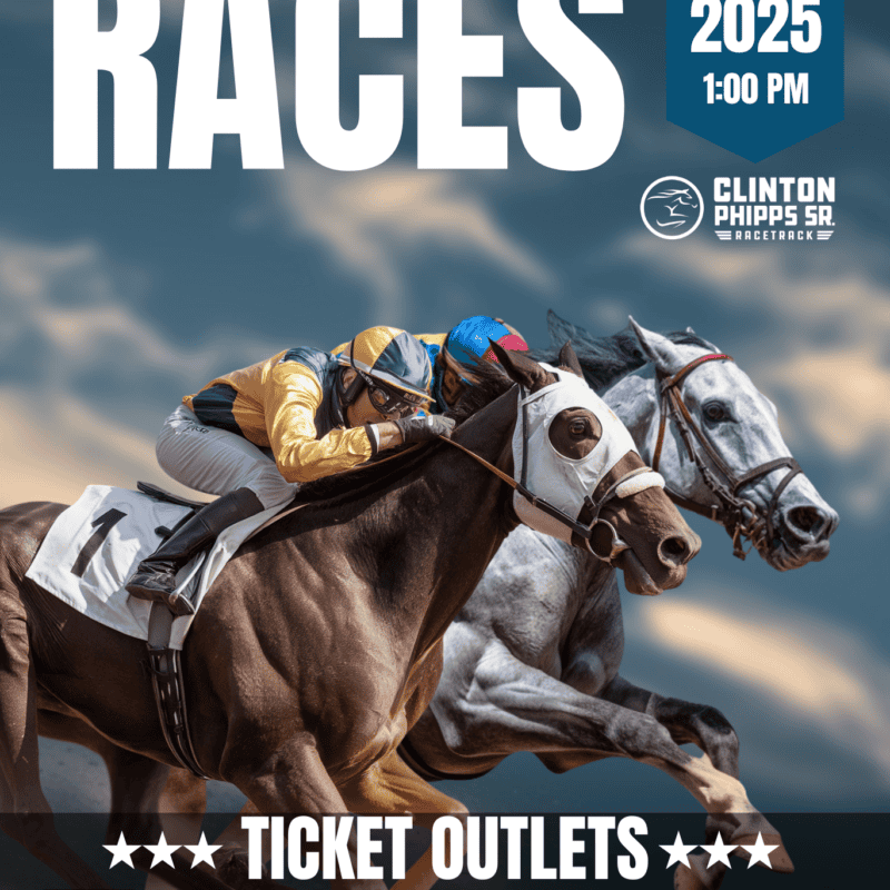 Promotional flyer for Labor Day Races on Aug. 31, 2025, at Clinton Phipps Sr. Racetrack on St. Thomas.
